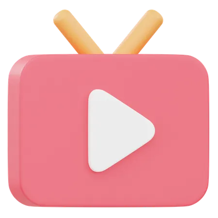 Tv Channel  3D Icon