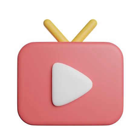 Channel Television Media 3D Icon