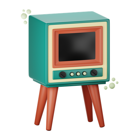 Televisão dos anos 1950  3D Icon