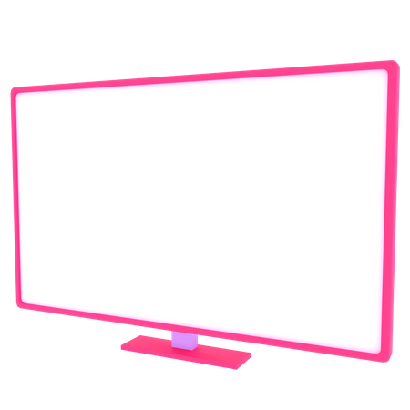 Televisión digital  3D Illustration