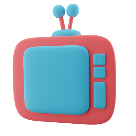 TV Monitor 3D Icon