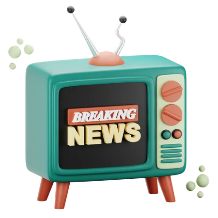 Tv News  3D Icon