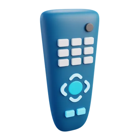 3 D Tv Remote With Isolated Background 3D Icon