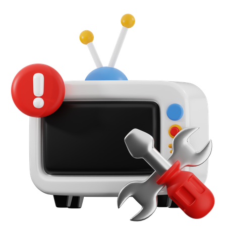 Tv Repair  3D Icon