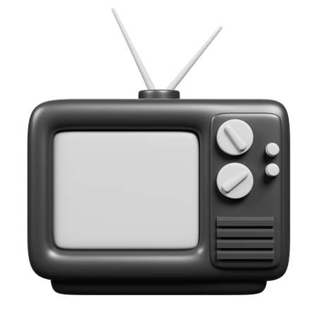 Televisão retrô  3D Icon