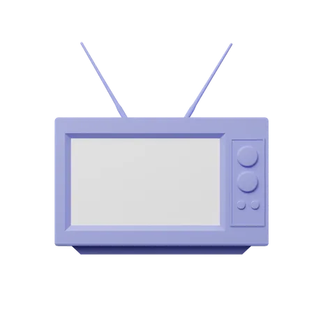 Televisão retrô  3D Illustration