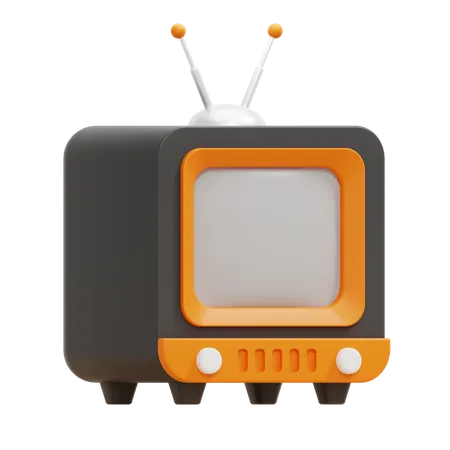 Televisão retrô  3D Icon