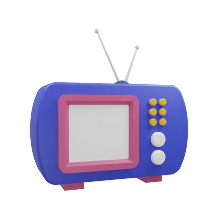 Televisão retrô  3D Icon