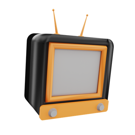 Televisão retrô  3D Icon