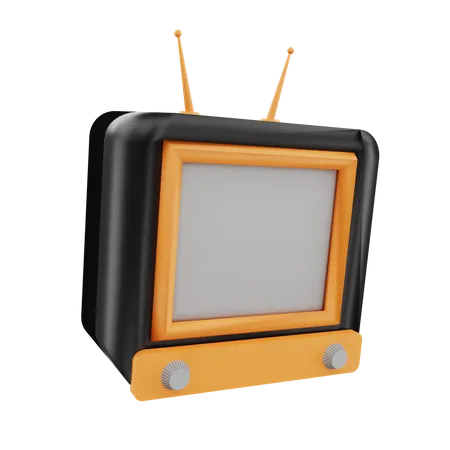 Televisão retrô  3D Icon