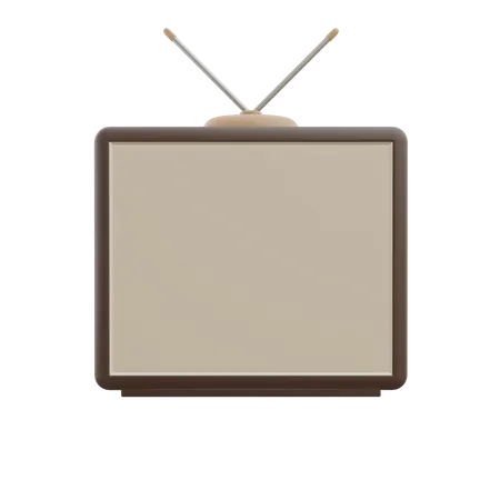 Televisão retrô  3D Icon