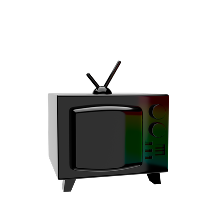 Televisão retrô  3D Icon