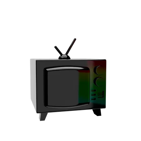 Televisão retrô  3D Icon