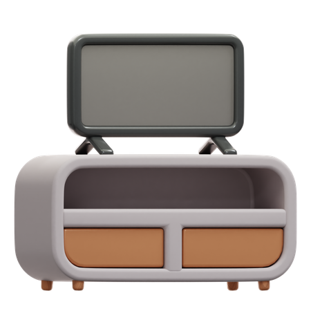 Fernsehschrank  3D Icon