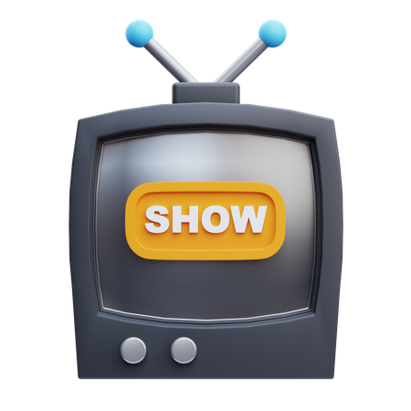 TV Show  3D Icon