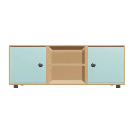 Television Rack Home Furniture Illustration With Transparent Background 3D Icon