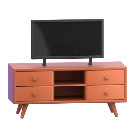 Tv Table  3D Icon