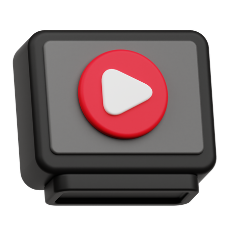 Vidéo télévisée  3D Icon