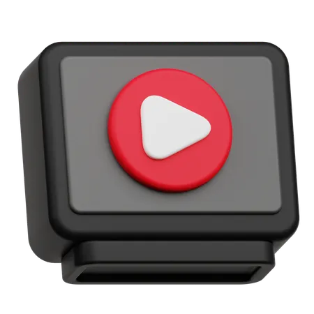 Vidéo télévisée  3D Icon