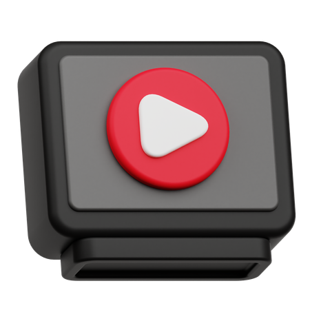 Tv Video  3D Icon