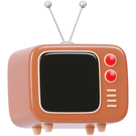 Televisão antiga  3D Icon