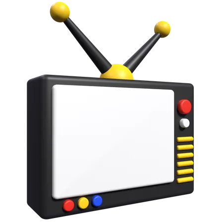 Televisión antigua  3D Icon