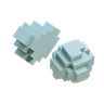 3d blob pixels logo
