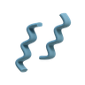 twin squiggly lines 3d images