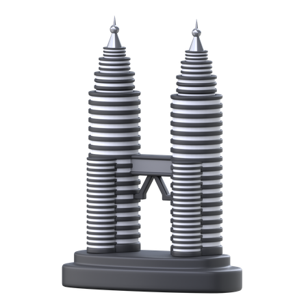 Twin Tower  3D Icon