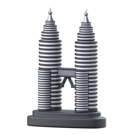Twin Tower  3D Icon