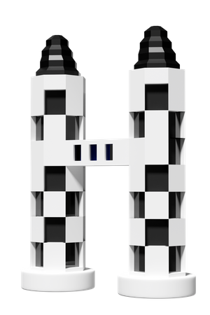 Twin Towers  3D Icon