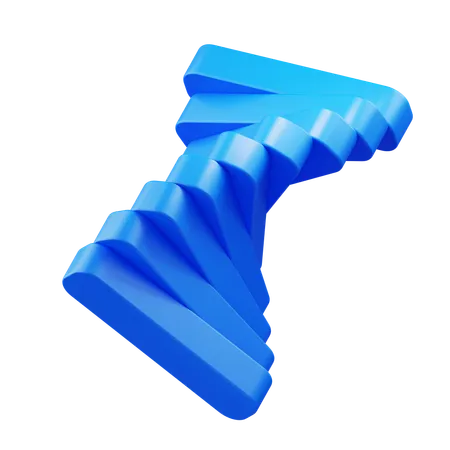 Twisted Abstract  3D Icon