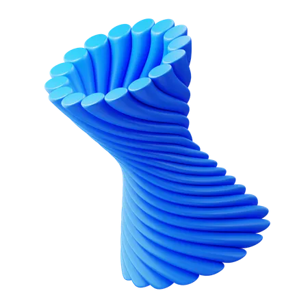 Twisted Abstract  3D Icon