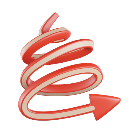 Twisted Arrow  3D Icon