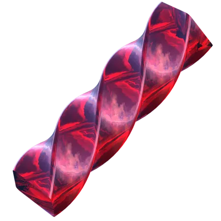 Twisted Bar Shape  3D Icon
