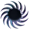 Twisted Chrome Spiral