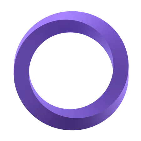 Twisted Circle  3D Icon