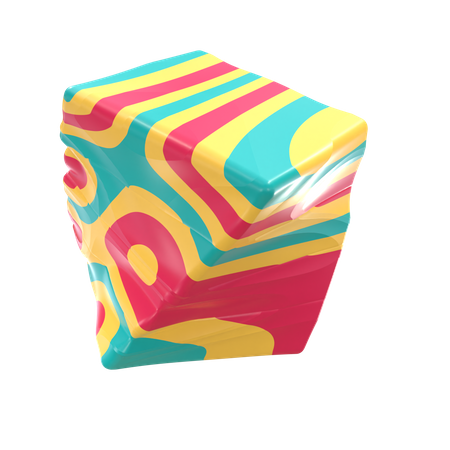 Twisted Cube  3D Icon