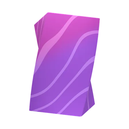 Twisted Cuboid  3D Icon
