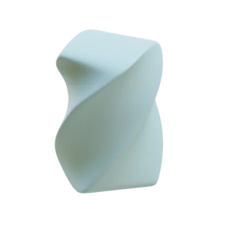 Twisted Cuboid  3D Illustration