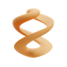 3d twisted logo