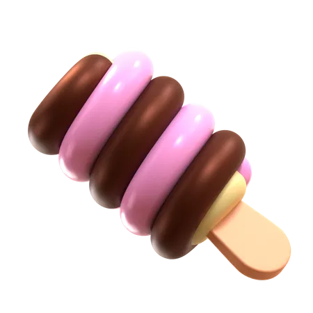 Twisted Ice Cream  3D Icon
