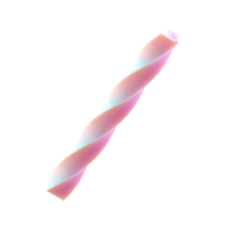 Twisted Line  3D Icon