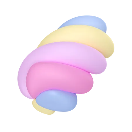 Twisted Marshmallow  3D Icon