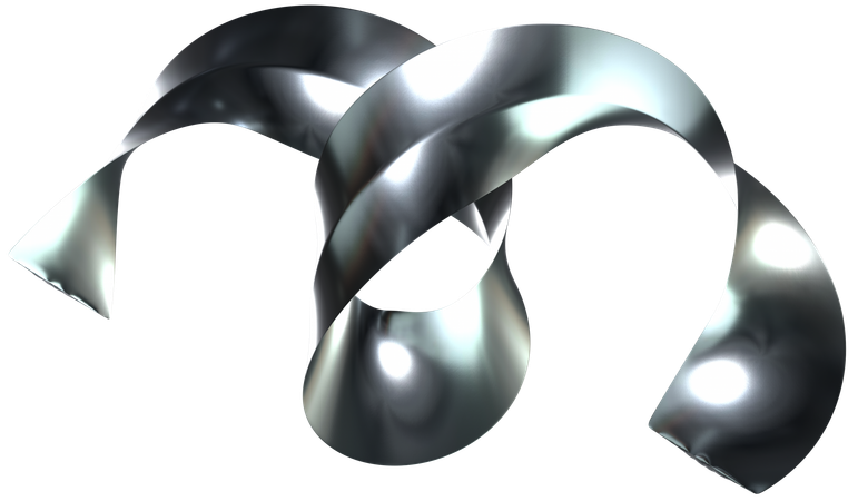 Twisted metal sheet  3D Icon