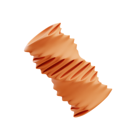 Twisted Perforated Cylinder  3D Icon