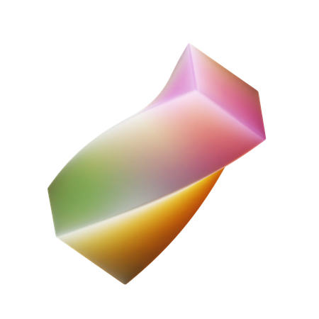 Twisted Prism  3D Icon