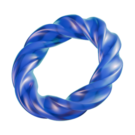 Twisted Ring  3D Icon