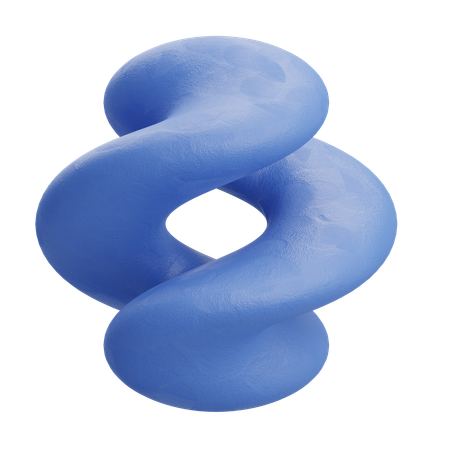 Twisted Ring Neon  3D Icon