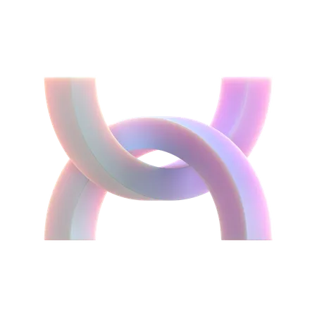 Twisted Rings  3D Icon